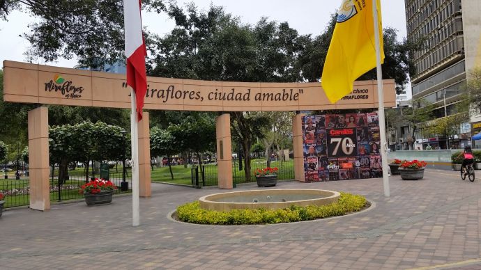 Estamos en el corazón de Miraflores.